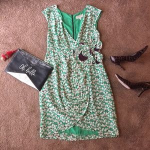 Anthropologie Moulinette Soeurs Floral Silk Dress